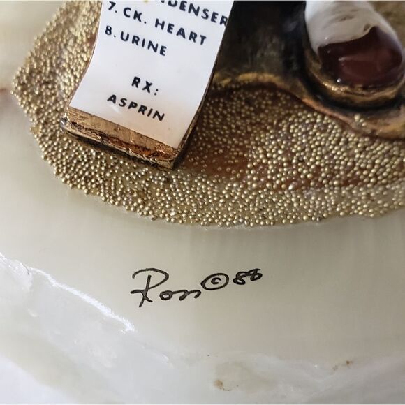 Vintage Ron Lee Clown "88" Doctor Bill Mercedes Manual Sculpture Figurine Signed - Picture 8 of 11